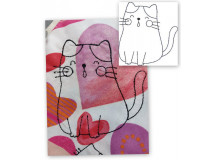 Stickdatei - Cute Doodle Cat 5 Appli